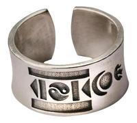 Rings Ring Jewellery Women Men Retro Mongolian Ring For Men Silver Color Punk Gothic Open Ring Handmade Blessing Jewelry Unisex Accessories Lovers
