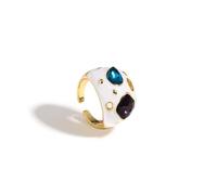 Rings Ring Jewellery Women Men Square Chunky Open Ring For Women Adjustable Finger Rings Punk F1164499R-7