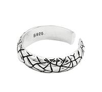 Rings,S Sterling SilverSilver Ring For Women Retro Irregular Geometric Texture Unisex Adjustable Open Knuckle Tail Ring Finger Joint Jewelry For Lady Girls Wedding Valentine'S Day Gift