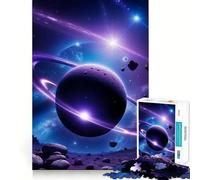 Rings Saturn Planet 1000 Piece Jigsaw Puzzles for Adults Jigsaw Mind Play Home Pastime Clean Edge Lovely Present (50x75cm)