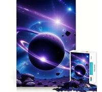 Rings Saturn Planet Puzzles for Adults 1000 Puzzles Strengthen Memory Anxiety Relief Smooth Edge Warm Surprise (38x52cm)