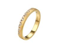 Rings Vintage, Pre Engagement Ring with White Round Shape Diamond 18K Yellow Gold Size U 1/2
