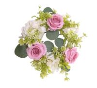 Rings Wreath Artificial Rose Wine Bottle Decoration For Christmas Door Window Wedding Wedding Table