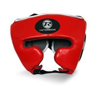 Ringside Boxing Pro Fitness PU Groin Guard Synthetic Leather, Red / Black / Silver, M