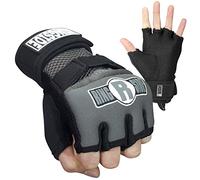 Ringside Gel Boxing MMA Hand Wraps, Large, Grey/Black