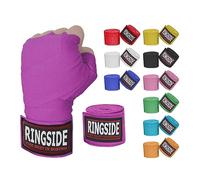 Ringside Mexican Style Boxing Hand Wraps (Pair), Neon Purple, 180"