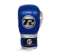 Ringside Pro Fitness Boxing Gloves Adult Training Gloves 10oz 12oz 14oz 16oz Bag & Pad Gloves Boxercise Gloves (Blue/Silver, 12oz)