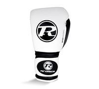 Ringside Pro Training G1 Boxing Gloves Adult Leather Sparring Gloves 10oz 12oz 14oz 16oz Training Gloves Bag & Pad Boxing Gloves (White, 10oz)