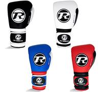 Ringside Pro Training G1 Boxing Gloves Adult Leather Sparring Gloves 10oz 12oz 14oz 16oz Training Gloves Bag & Pad Boxing Gloves (Black, 10oz)
