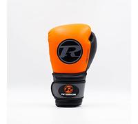 Ringside Pro Training G2 Boxing Gloves Adult Sparring Gloves 10oz 12oz 14oz 16oz Training Gloves Leather Fight Gloves (Orange/Grey, 10oz)