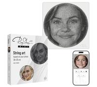 RingString - String Art thread painting DIY | personalized gift | own picture as a yarn portrait | desired motif | wall picture (mini 35x35 cm)