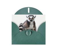 Ringtailed Lemur Greeting Cards Blank Note Cards with Envelopes Happy Birthday Card Thank You Card Wedding Party Invitation Cards for All Occasions 4x6 Inch