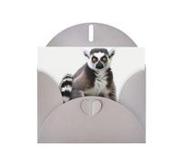 Ringtailed Lemur Greeting Cards Blank Note Cards with Envelopes Happy Birthday Card Thank You Card Wedding Party Invitation Cards for All Occasions 4x6 Inch