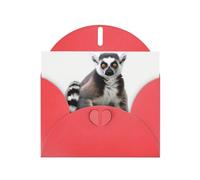 Ringtailed Lemur Greeting Cards Blank Note Cards with Envelopes Happy Birthday Card Thank You Card Wedding Party Invitation Cards for All Occasions 4x6 Inch