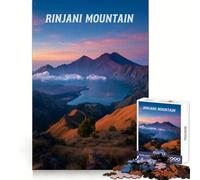 Rinjani Mountain Landscape at Sunset 1000 Piece Jigsaw Puzzles for Adults Jigsaw Mind Play Home Pastime Clean Edge Lovely Present (50x75cm)