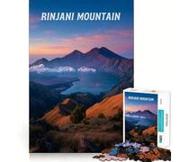 Rinjani Mountain Landscape at Sunset 1000 Piece Jigsaw Puzzles for Adults Jigsaw Mind Play Home Pastime Clean Edge Lovely Present (50x75cm)