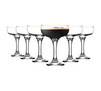 Rink Drink 200ml Champagne Saucers Pack of 24 Clear Cocktail Glasses