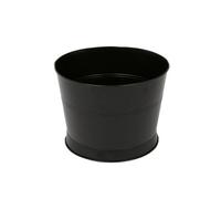 Rink Drink Galvanised Iron Ice Bucket 26.5cm - 6.7l - Black Metal Drinks Cooler for Wine, Champagne, Beer - Rustic Party Tub for Home, Garden, Bar, Weddings - Handmade & Reversible Dispenser Stand