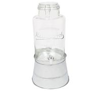 Rink Drink 8.7L Drinks Dispenser with Taps & Bucket Stands - Large Home Kitchen Outdoor Chrome Tap Water Dispensing Jug Indoor Juice Punch Bottle for BBQ, Party, Picnic, Events, Buffets