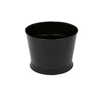 Rink Drink Galvanised Iron Ice Bucket 26.5cm - Black Metal Drinks Cooler for Wine, Champagne, Beer - Rustic Party Tub for Home, Garden, Bar, Weddings - Handmade & Reversible Dispenser Stand