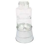 Rink Drink Glass Drinks Dispenser with Tap & Bucket Stand - 8.7L in Silver Rink Drink Silver