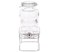 Rink Drink Glass Drinks Dispenser With Tap & Chrome Stand - 6.5L