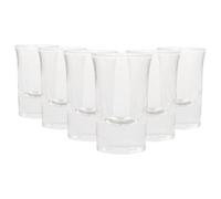 Rink Drink Shot Glasses - 25ml - Set of 6 Dishwasher Safe Drinkware Shooter Glasses Tall Shot Glass for Celebration Parties, Tequila, Vodka, Liquours, Alcohol