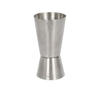 Rink Drink Stainless Steel Jigger - 25/50ml - 1x Metal Pub Alcohol Shot Cocktail Spirit Wine Gin Whisky Drinks Measure Measuring Cup