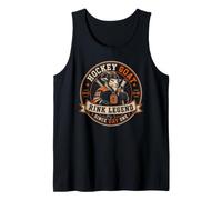 Rink Legend Hockey Goat Since Day One Player Ice Tank Top