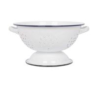 Rinkit 23.5cm White Enamel Colander