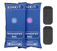 Rinkit Car Dehumidifier Bags Reusable 1kg 2 Pack Moisture Absorbers