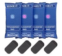 Rinkit Car Dehumidifier Bags Reusable 1kg 4 Pack Moisture Absorbers