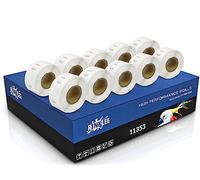 RINKLEE 11353 S0722530 Label Rolls Compatible with DYMO 4XL 450 400 330 320 310 Duo/Turbo/Twin Turbo Seiko SLP 450 430 420 410 400 200 100 | 12 x 24 mm | 10-Pack