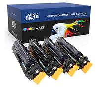 RINKLEE 410X 410A CF410X CF411X CF413X CF412X Toner Cartridge Compatible with HP Color LaserJet Pro M452dn M452nw M452dw MFP M377dw M477fdn M477fdw M477fnw | High Yield 6500/5000 Pages | 4-PACK