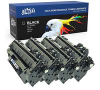 RINKLEE CE505A 05A Toner Cartridge Compatible with HP LaserJet P2033 P2034 P2035 P2036 P2037 P2050 P2054 P2055 P2055d P2055dn LBP6680x MF6140dn | High Yield 2300 Pages | Black, 4-Pack