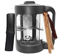 RINKO FRANCE Pack of 3 Model Water Jugs 1.5 L with a Natural Binchotan | 100% Organic Activated Charcoal Natural Purification of Robiner Water
