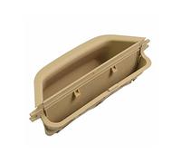 RINKTEEA Door Handle Covers for X3 for F25 for X4 F26 2010-2016 Interior Door Armrest Panel Pull Car Inner Handle Leather Cover Trim(LHD-Beige)