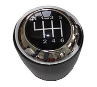 RINKTEEA Gear Knob for Mazda 3 BK BL (06-12) 5 CR CW (05-13) for Mazda 6 II GH (07-12) CX-7 ER (06-12) Car Shift Gear Knob Lever Gaitor Boot Cover(6 Speed Chrome)