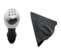 RINKTEEA Gear Knob for P&eugeot 306 307 308 2008 301 3008 406 508 605 807 106 206 5 Speed Alloy Gear Shift Knob Gaiter Boot Case Sleeve Adapter(Gear Knob and Cover)