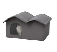 Rinnte Cat House - Durable Outdoor House with Rinnte Effect, Removable Den for Pets and Small Dogs Warm Climate