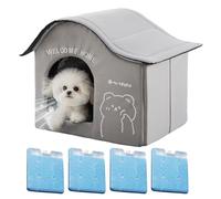 Rinnte Cat Shelter in the Shape of a Folding Den Waterproof with Cold Containers | Folding Shelter for Apartment Travel, Beach Camping