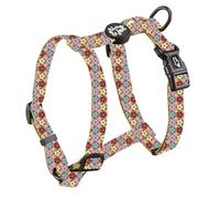 Rino&Joe Adjustable H-Shaped Harness - Lightweight, Comfortable, Durable, for Small, Medium and Large Dogs and Cats, Great for Walking and Hiking | Weight Distribution (Flowers, XS)