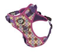 Rino & Joe, Anti-Pull Harness with Double Hook | Safety Handle | Adjustable, Breathable and Durable | Perfect for Mountain Hiking and Walking (Flowers, M)
