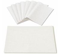 Rinpon Linen Placemats Set of 8, Machine Washable, Heat Resistant, Wrinkle Free, Thick Polyester Kitchen Place Mats for Dining Table (White)