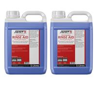 Rinse Aid by janit-X 2 x 5 Litre, Concentrated for Business use Canteen, Nursing Homes, Cafe, Restaurant