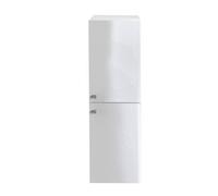 Rinse Bathrooms 1200mm Wall Mounted Tall Bathroom Cabinet 2 Doors Soft Close Bathroom Furniture Storage Cupboard Gloss White