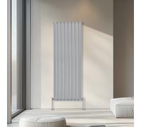 Rinse Bathrooms 1800X544mm Vertical Column Designer Radiator Chrome Single Flat Panel Radiators