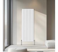 Rinse Bathrooms 1800X544mm Vertical Column Designer Radiator White Double Flat Panel Radiators