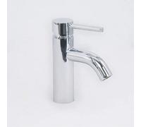 Rinse Bathrooms Designer Solid Brass Bathroom Chrome Finish Mono Basin Mixer Tap Sink Lever Action