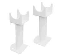 Rinse Bathrooms Floor Mounting Brackets For Oval Column Radiator 2Pc/set White